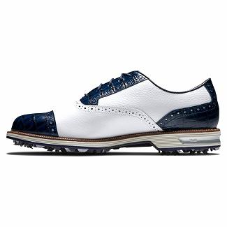 Scarpe Golf Footjoy Uomo Premiere Series Spikes Bianche/Blu Marino Italia EBJ469753